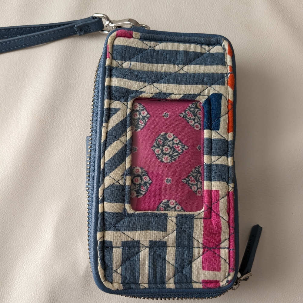 Vera Bradley wallet with wrist strap